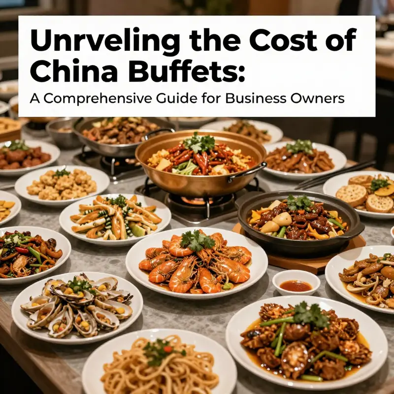 An inviting image of a China Buffet filled with a variety of colorful dishes, emphasizing diversity and dining experience.