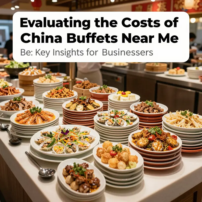 A vibrant display of a typical China buffet that highlights the variety and allure of pricing options.