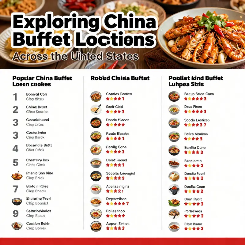 A map showcasing the locations of various China Buffets across the United States.