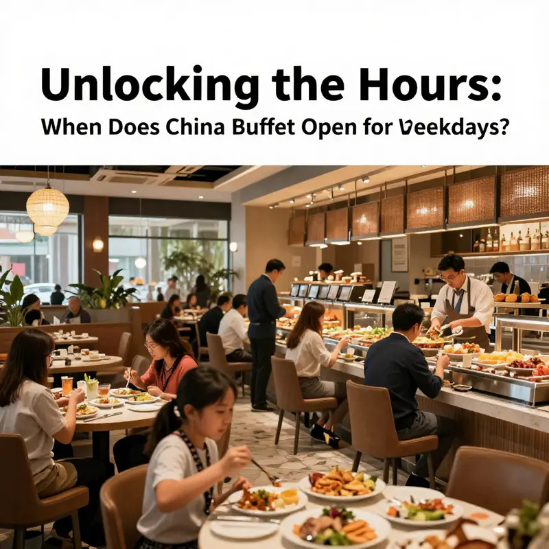 The China Buffet ready for weekday diners, showcasing an inviting atmosphere.