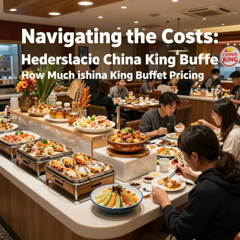 An inside look at China King Buffet showcasing diverse food selections.