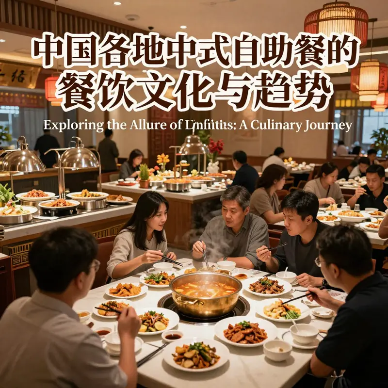 A bustling scene from a popular Chinese buffet in Shanghai, highlighting the diverse culinary options available.