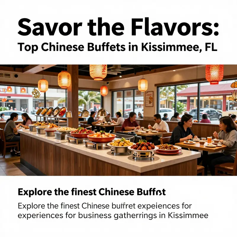 A popular Chinese buffet restaurant in Kissimmee, showing happy diners and a warm and inviting atmosphere.