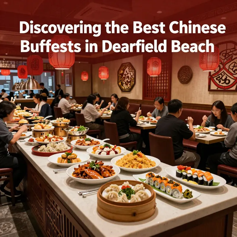 A vibrant Chinese buffet setting filled with diverse culinary offerings that cater to every palate.