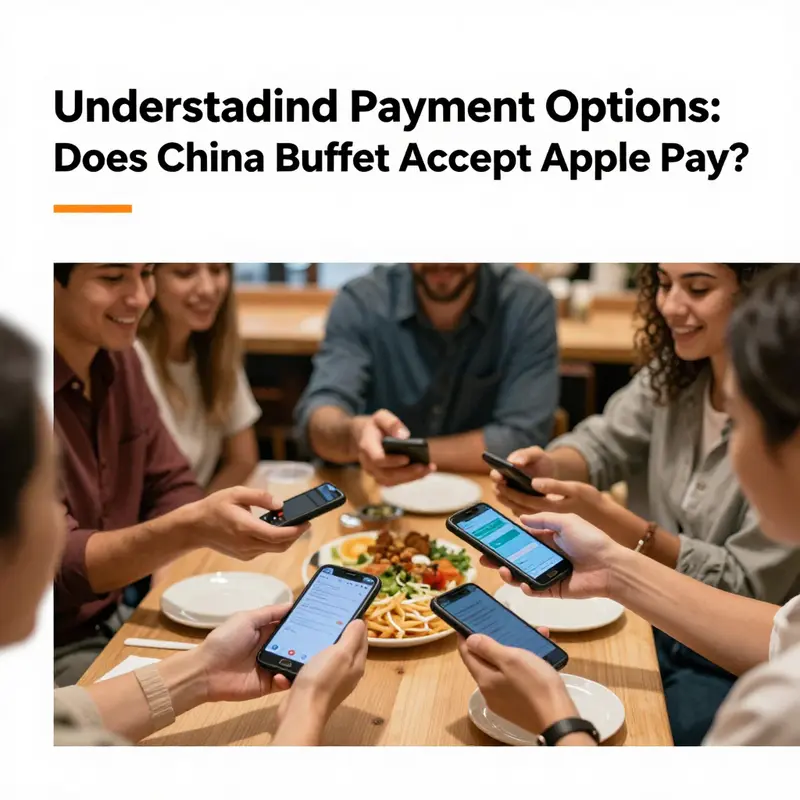 Modern payment options at China Buffet, including a focus on digital payment methods.