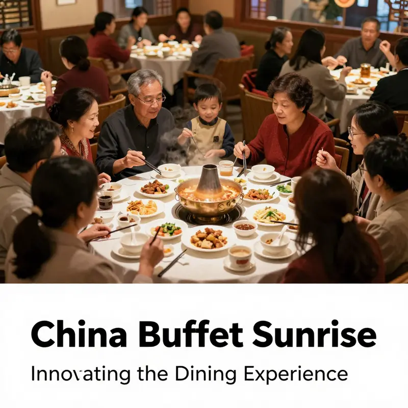 Customers enjoying a variety of dishes at China Buffet, highlighting its operational efficiencies.