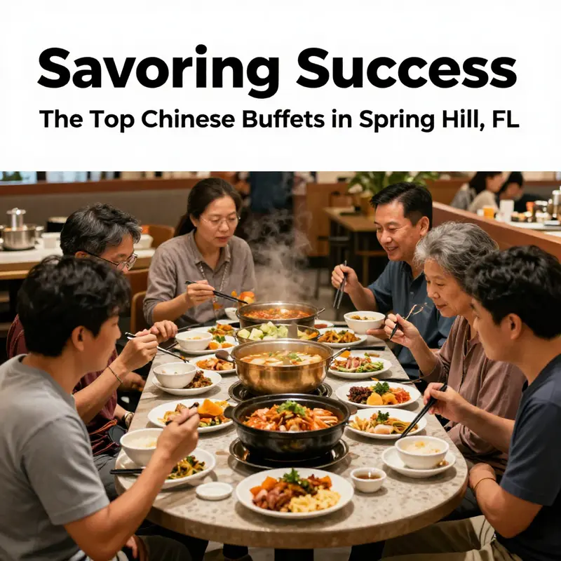 An enticing spread of dishes at one of Spring Hill’s top Chinese buffets, showcasing the variety and flavor available.