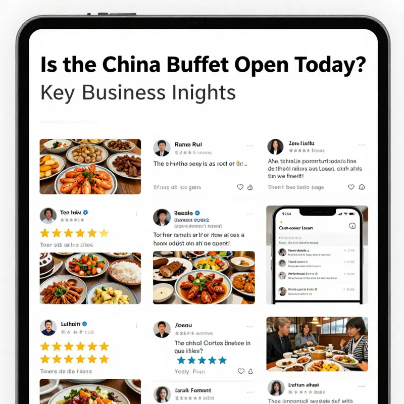 Challenges in confirming operational hours for restaurants like the China Buffet.