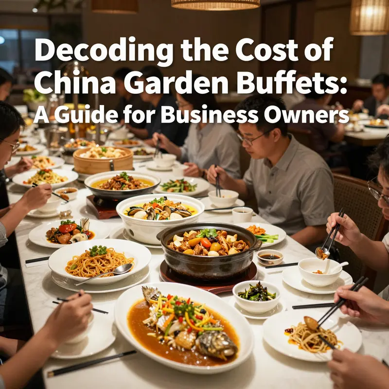 Detailed pricing options available at different China Garden Buffet locations.