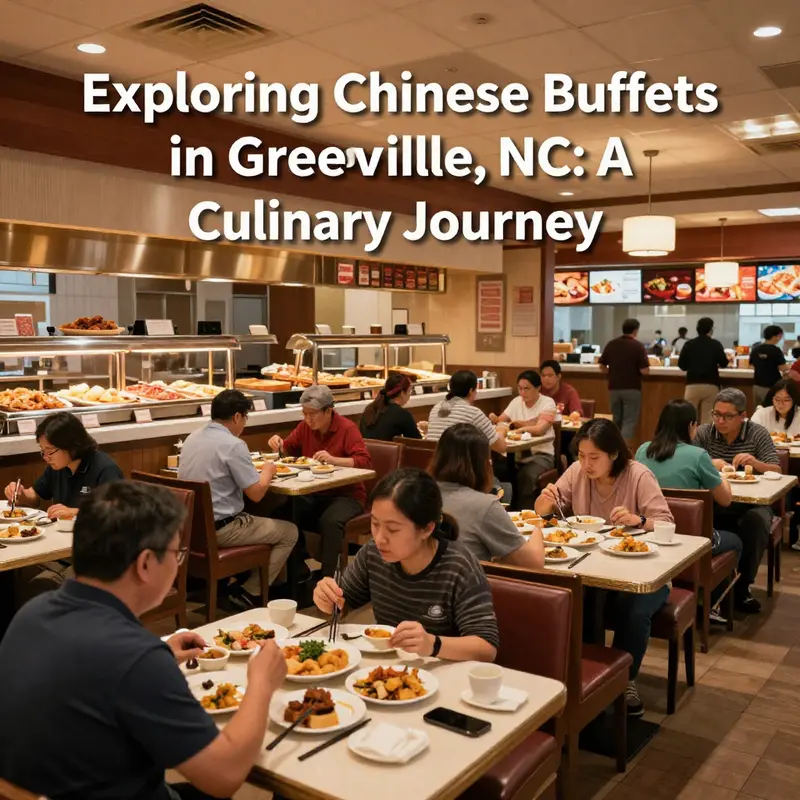 An enticing array of dishes from popular Chinese buffets in Greenville, showcasing the variety available.