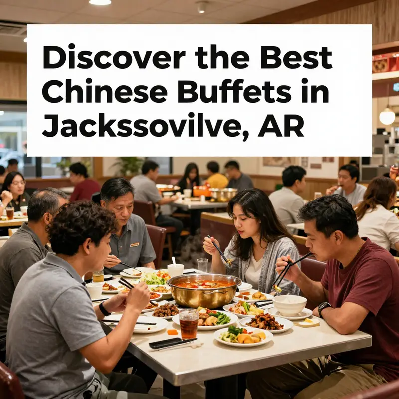 A colorful selection of dishes highlighting the diverse buffet options available in Jacksonville, AR.