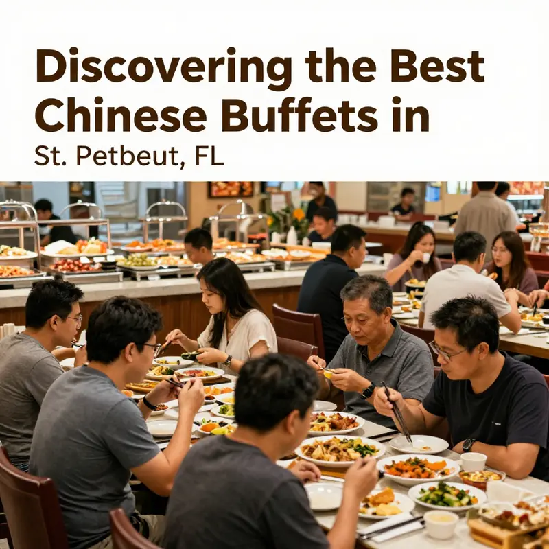 A wide array of dishes served at one of St. Petersburg’s top Chinese buffets, attracting many diners.