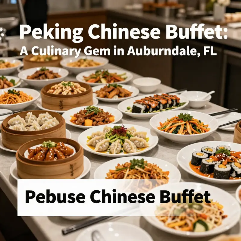The welcoming entrance of Peking Chinese Buffet in Auburndale, FL.