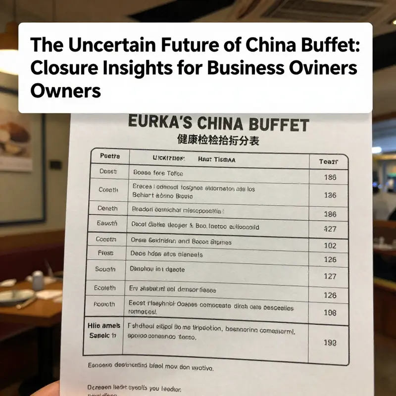 The closed entry of Mandarin Restaurant, a significant loss in the buffet dining landscape.