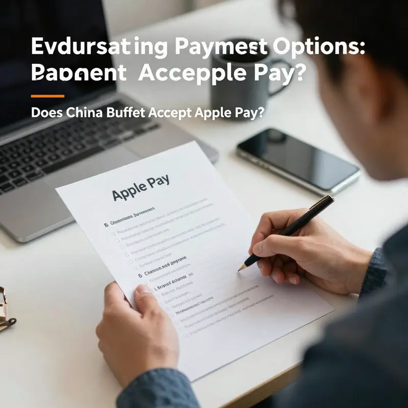 Modern payment options at China Buffet, including a focus on digital payment methods.