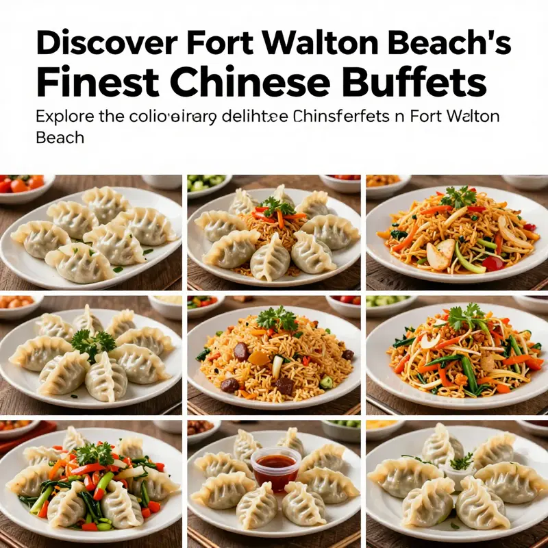 A visually appealing spread of typical Chinese buffet dishes, enticing viewers with the richness of flavors.