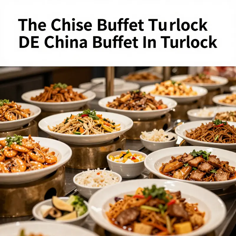 The welcoming facade of DE China Buffet in Turlock, a favorite dining spot for locals.