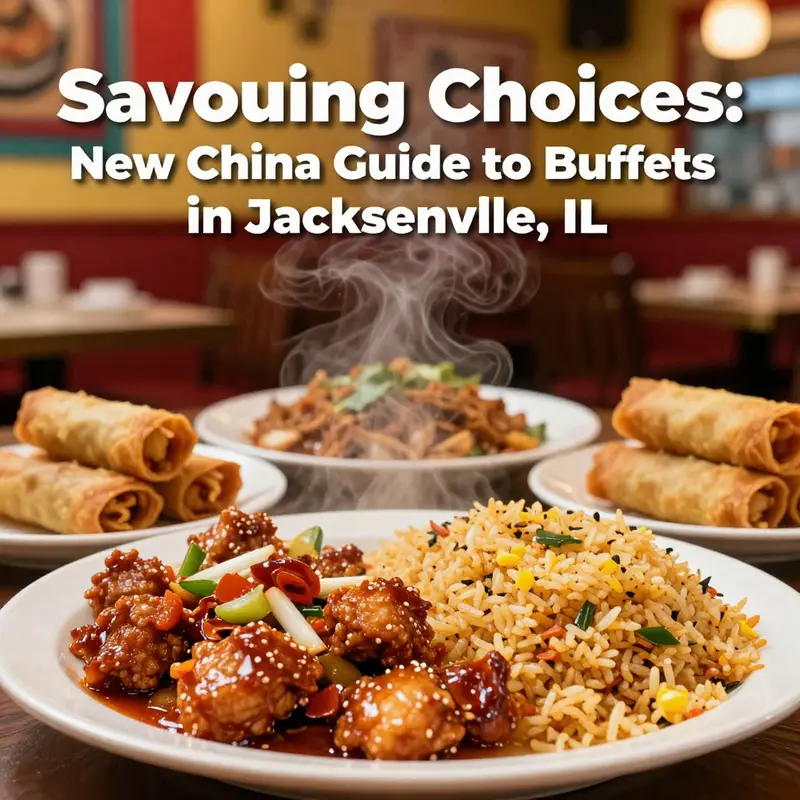 A colorful array of dishes featured at a popular Chinese buffet in Jacksonville, IL.