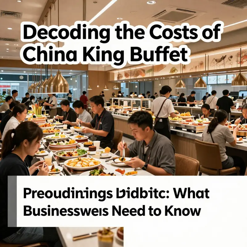 Visual representation of typical buffet cost structures highlighting food cost, labor, and rent as major components.