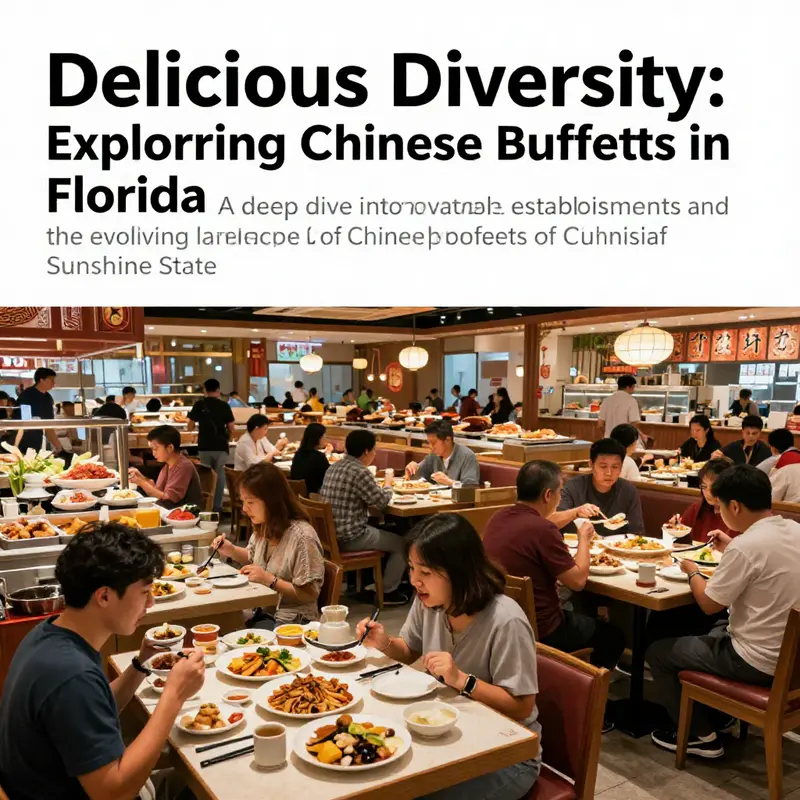 A lively atmosphere in a Chinese buffet restaurant with diners relishing a variety of delicious dishes.