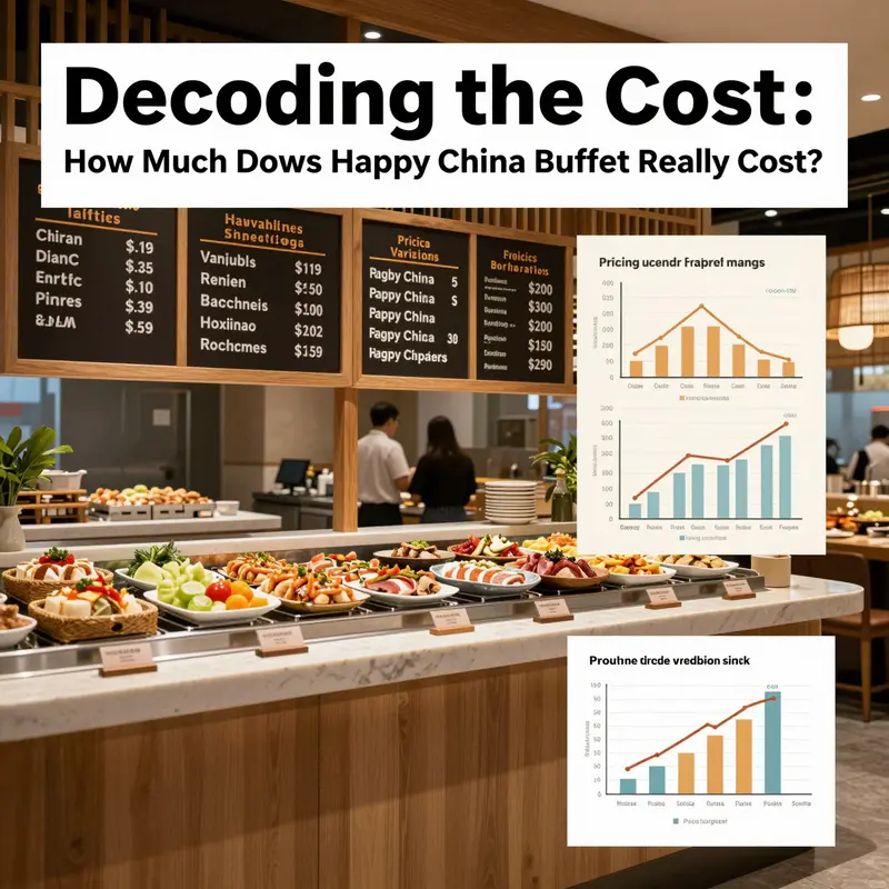 Visualizing the key pricing variations and cost factors influencing Happy China Buffet pricing structures.