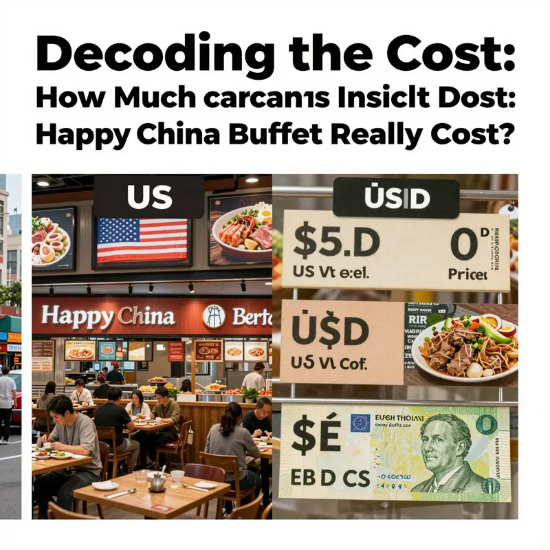 Visualizing the key pricing variations and cost factors influencing Happy China Buffet pricing structures.