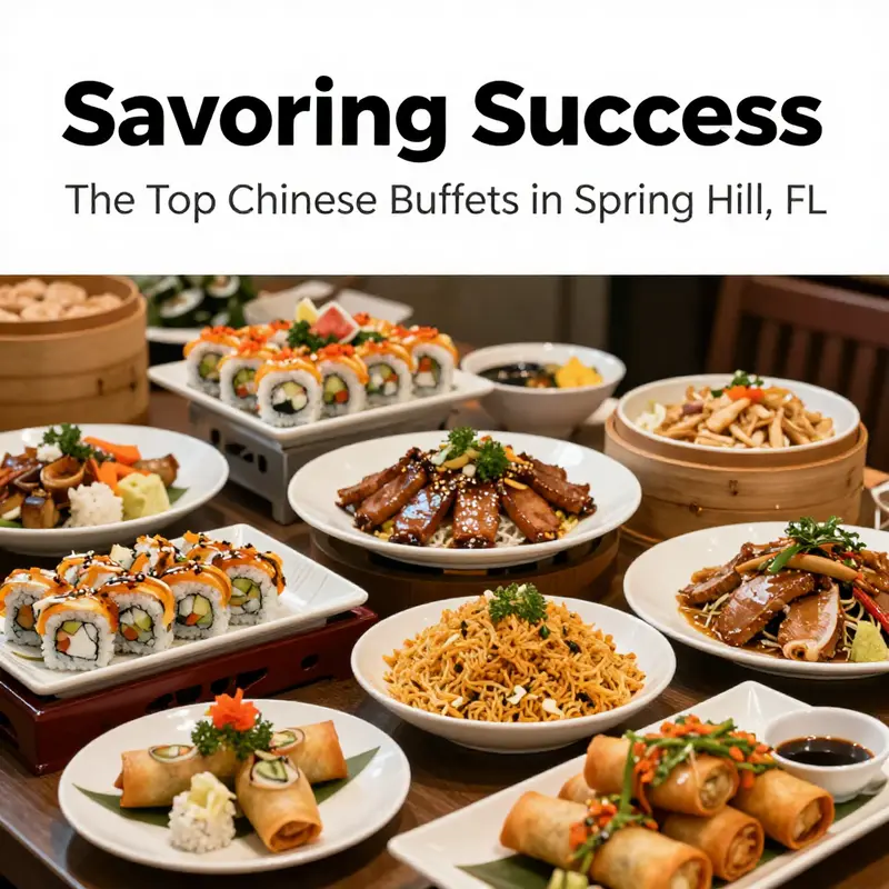 An enticing spread of dishes at one of Spring Hill’s top Chinese buffets, showcasing the variety and flavor available.