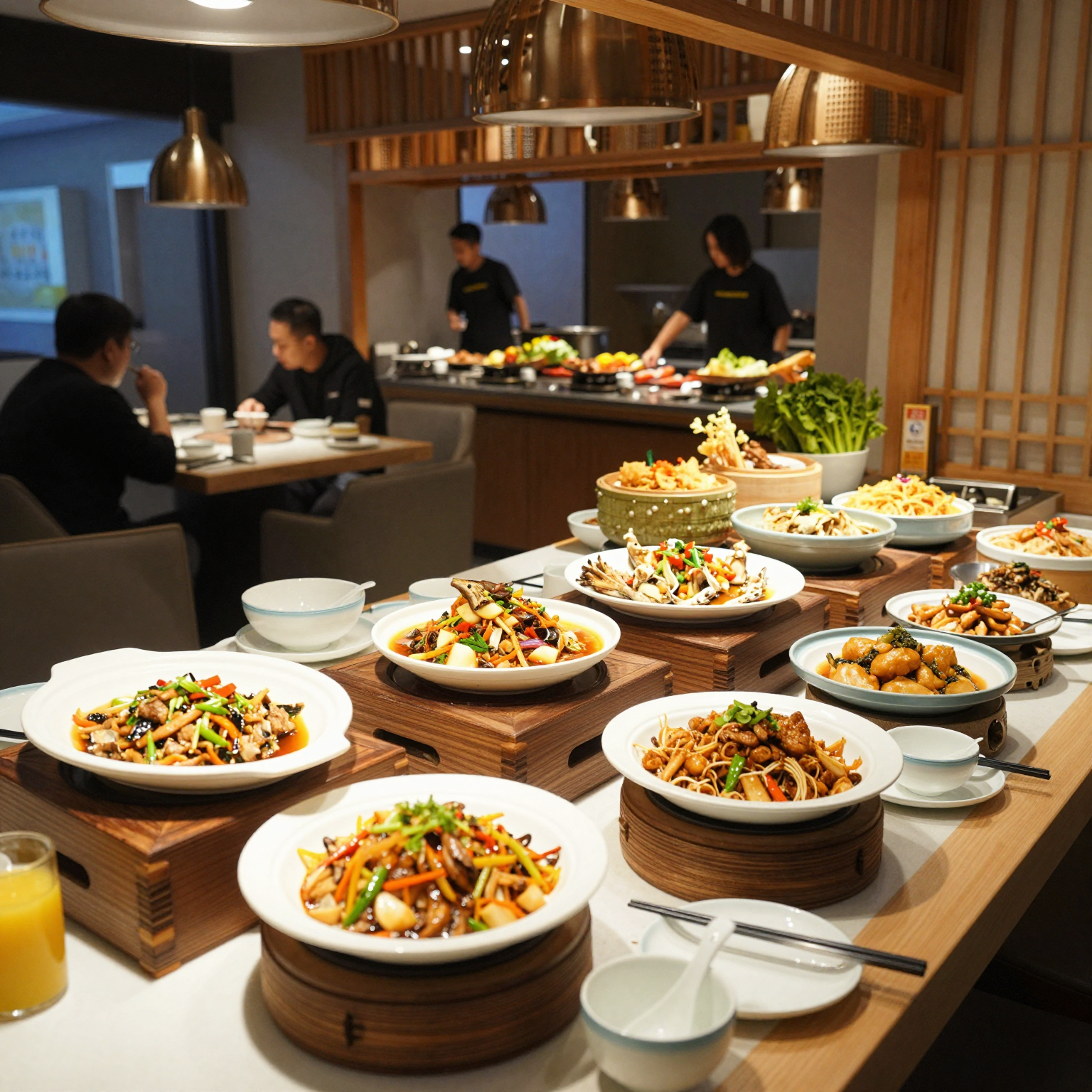 Interior View of De China Buffet