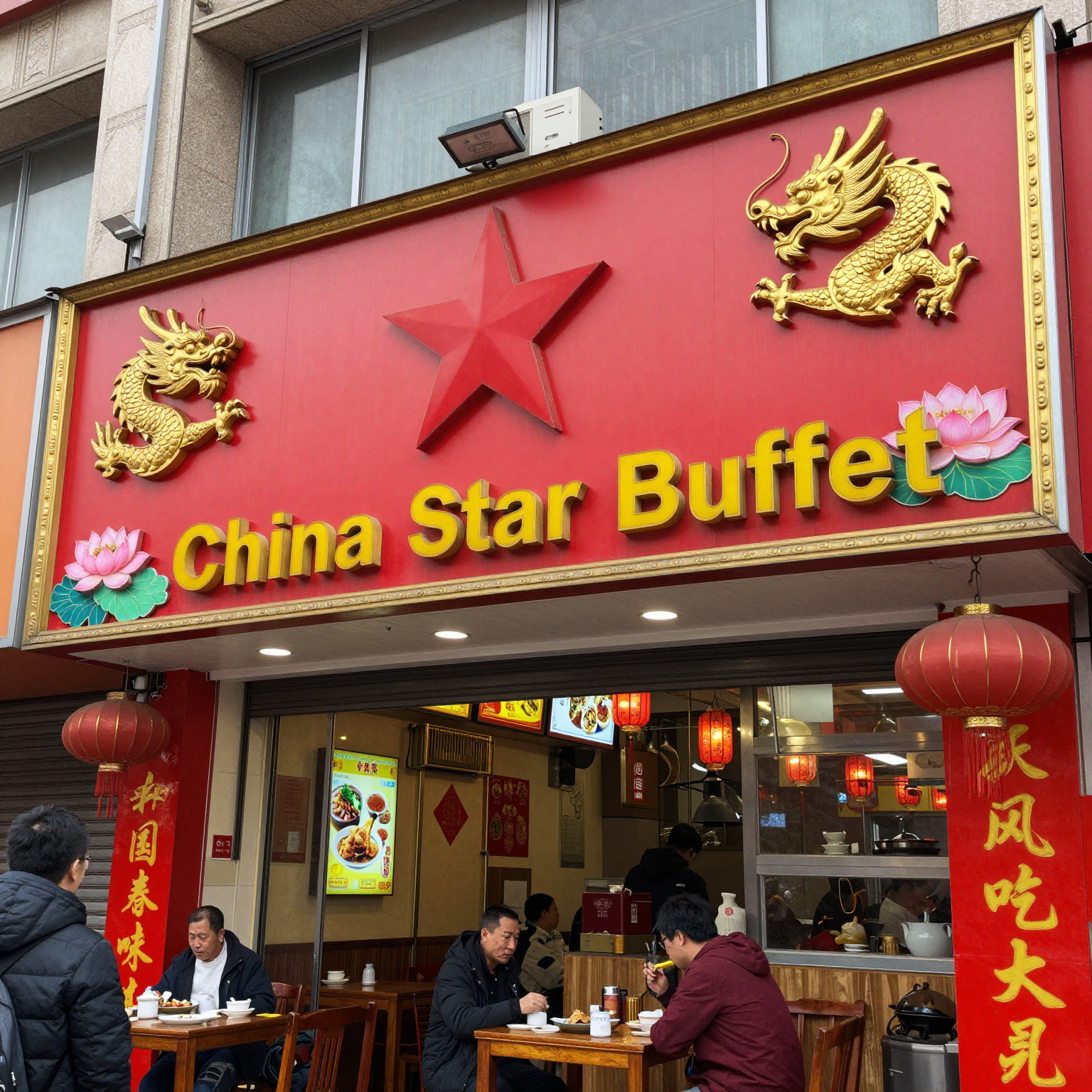China Star Buffet Sign
