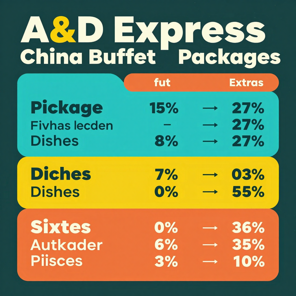 A&D Express China Buffet Pricing Packages