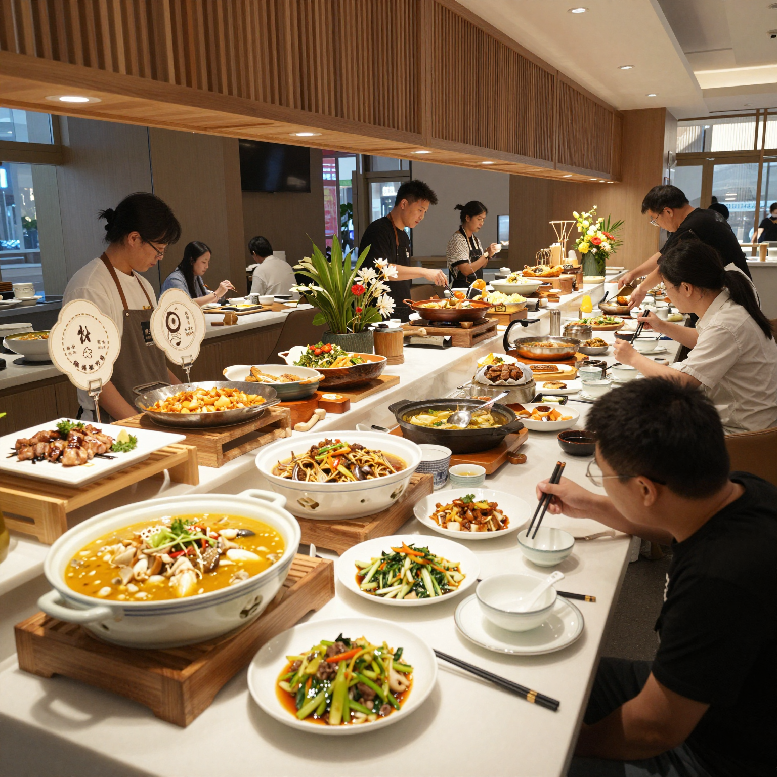 China Lee Buffet Interior