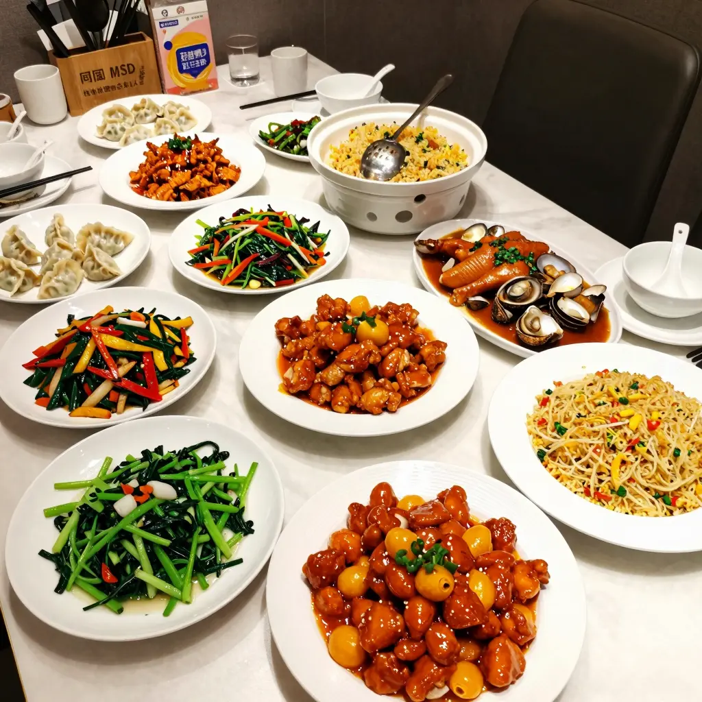 Chinese Buffet Spread