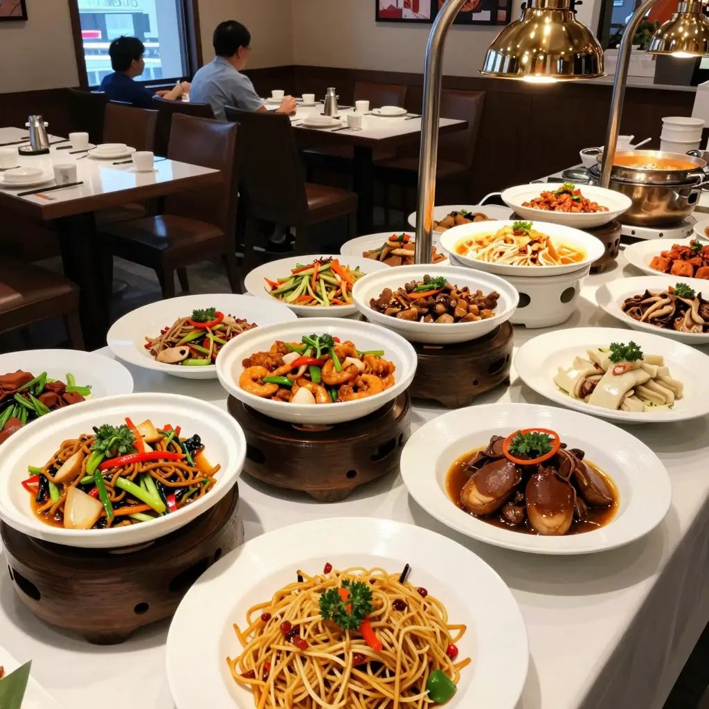 Super China Buffet Setup