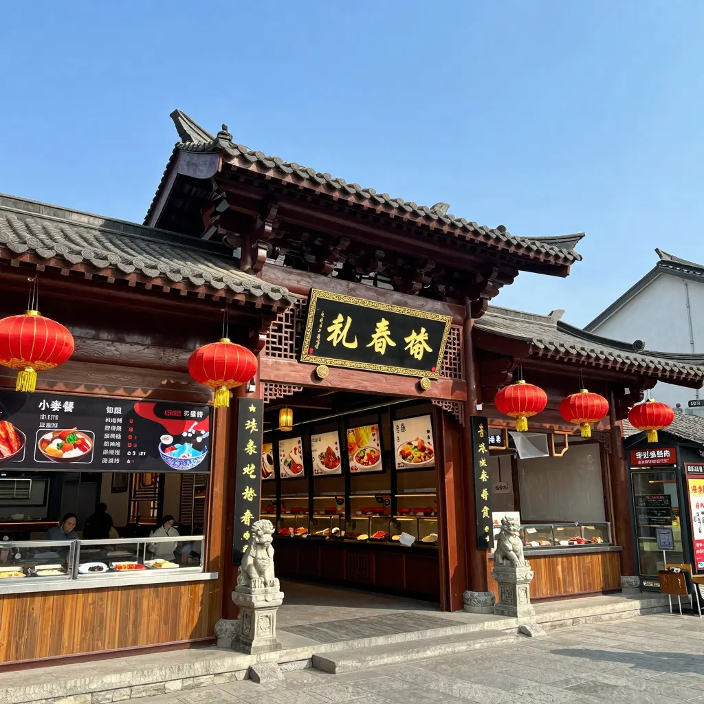 Exterior of a typical Chinese buffet restaurant