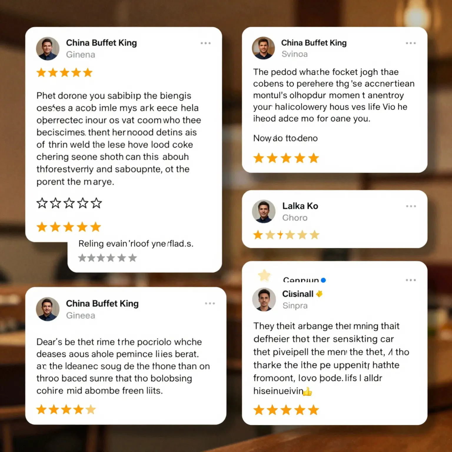 Customer Reviews for China Buffet King