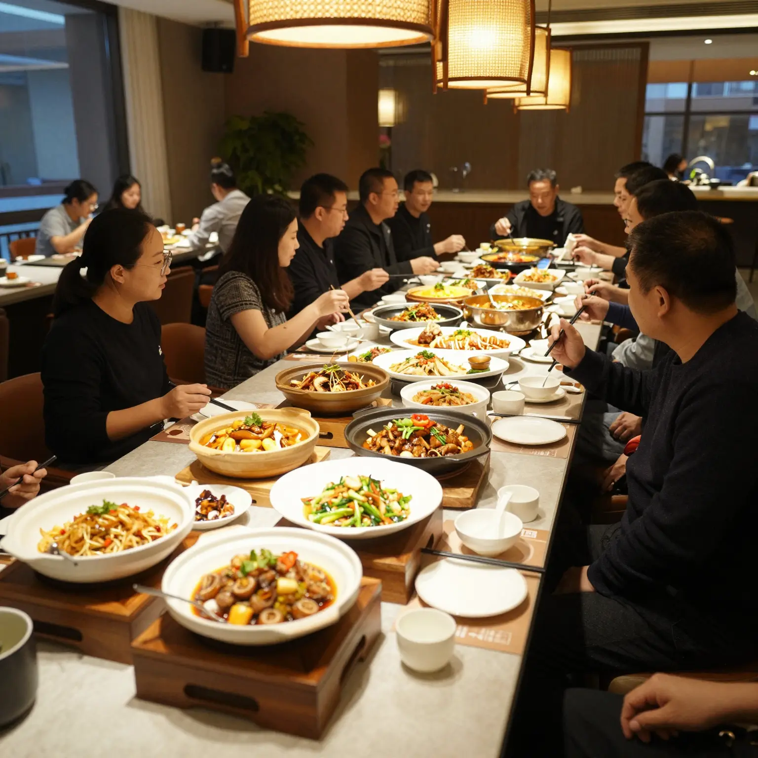 Dining area of Grand China Buffet for large groups